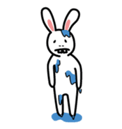 Naughty Rabbit Rabbin sticker #566417