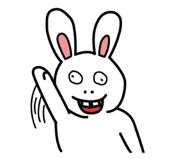 Naughty Rabbit Rabbin sticker #566427