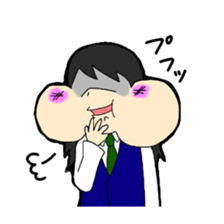 High school girl sticker #566675