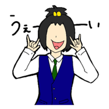 High school girl sticker #566681