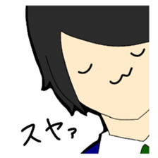 High school girl sticker #566683