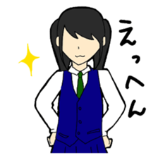 High school girl sticker #566688