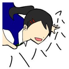 High school girl sticker #566689
