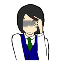 High school girl sticker #566693