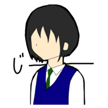 High school girl sticker #566694