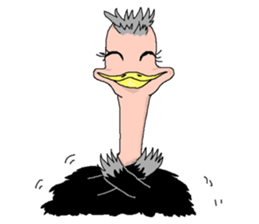 Aisu the Ostrich sticker #567078