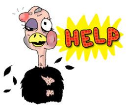 Aisu the Ostrich sticker #567099