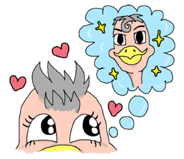 Aisu the Ostrich sticker #567110