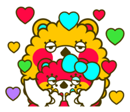 Fashionable bear sticker #567874