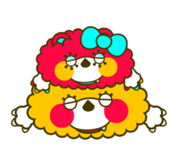 Fashionable bear sticker #567875