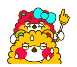 Fashionable bear sticker #567876