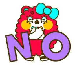 Fashionable bear sticker #567883