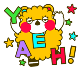 Fashionable bear sticker #567885