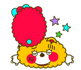 Fashionable bear sticker #567889