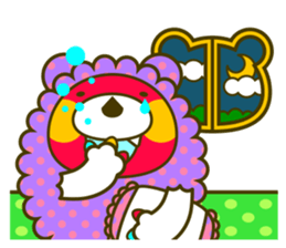 Fashionable bear sticker #567895