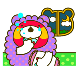 Fashionable bear sticker #567895