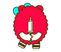 Fashionable bear sticker #567897