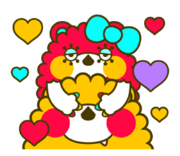 Fashionable bear sticker #567899