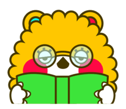 Fashionable bear sticker #567903