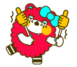 Fashionable bear sticker #567907