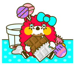 Fashionable bear sticker #567908