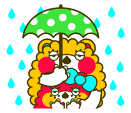 Fashionable bear sticker #567909