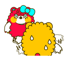 Fashionable bear sticker #567911