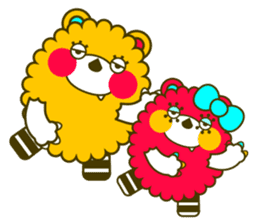 Fashionable bear sticker #567912