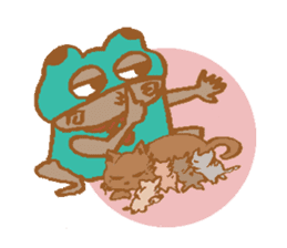 frog mask sticker #568198