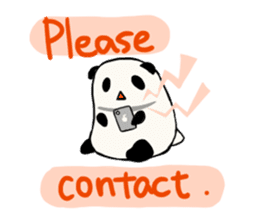 Moving Contact MochiPanda(English Ver) sticker #568325