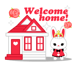 Queen and rabbit sticker #569316