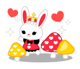 Queen and rabbit sticker #569318