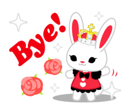 Queen and rabbit sticker #569321