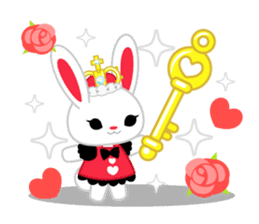 Queen and rabbit sticker #569324