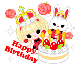 Queen and rabbit sticker #569326