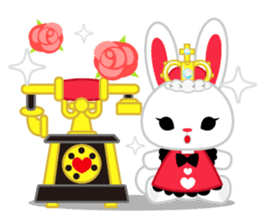 Queen and rabbit sticker #569327