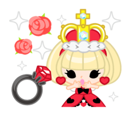 Queen and rabbit sticker #569329