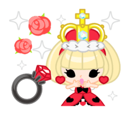 Queen and rabbit sticker #569329