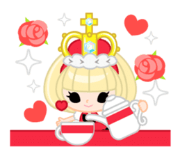 Queen and rabbit sticker #569332