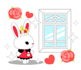 Queen and rabbit sticker #569333
