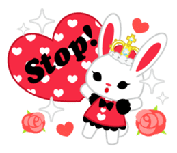 Queen and rabbit sticker #569343