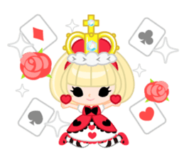 Queen and rabbit sticker #569344