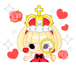 Queen and rabbit sticker #569346