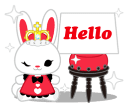 Queen and rabbit sticker #569347