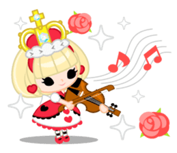 Queen and rabbit sticker #569350