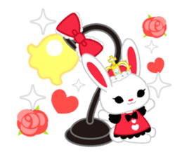 Queen and rabbit sticker #569351