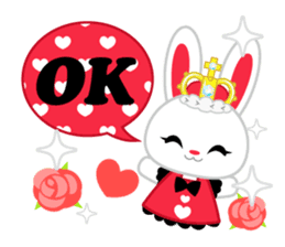 Queen and rabbit sticker #569352