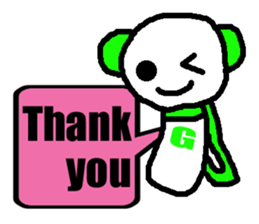 "PAN-G" of the strap sticker #569390