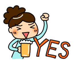 Happy Drinker Minao sticker #569526