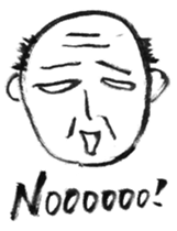 Yoshio, hand-drawn old buddy (English). sticker #569648